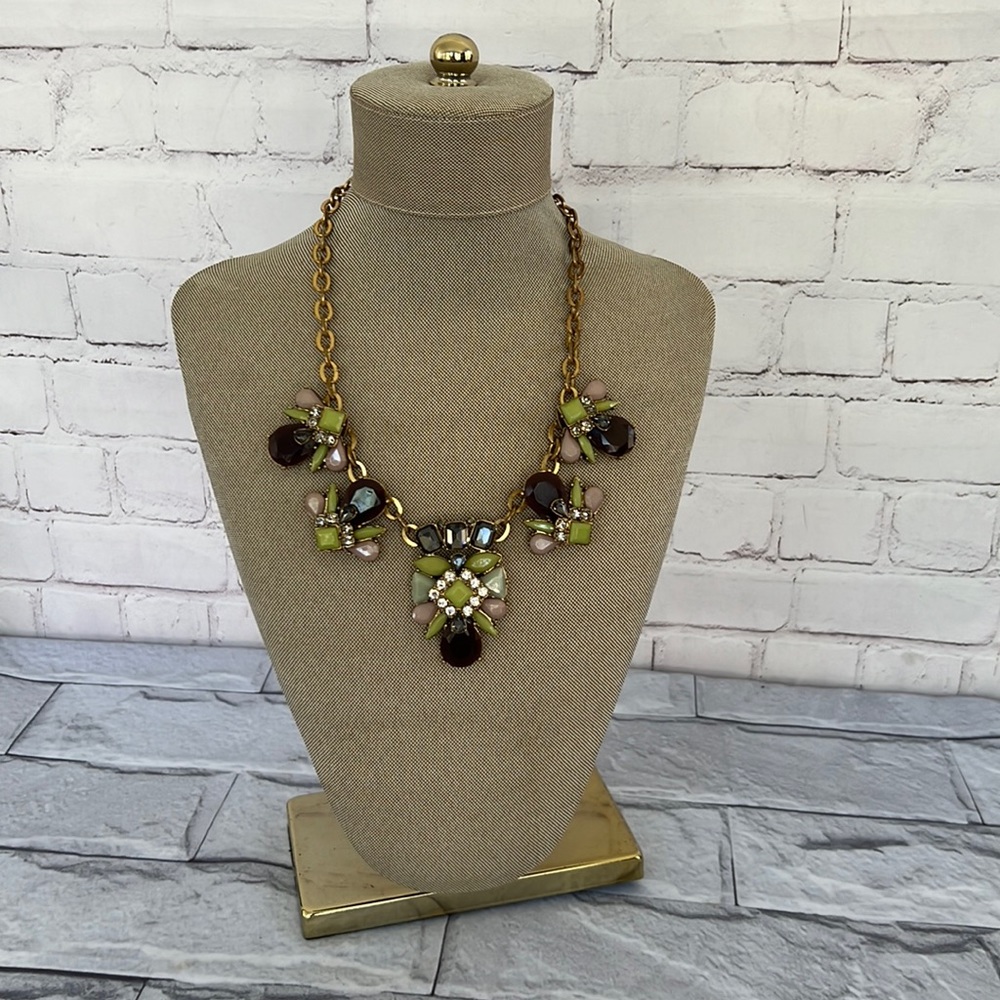 J.crew draped stone cluster  necklace